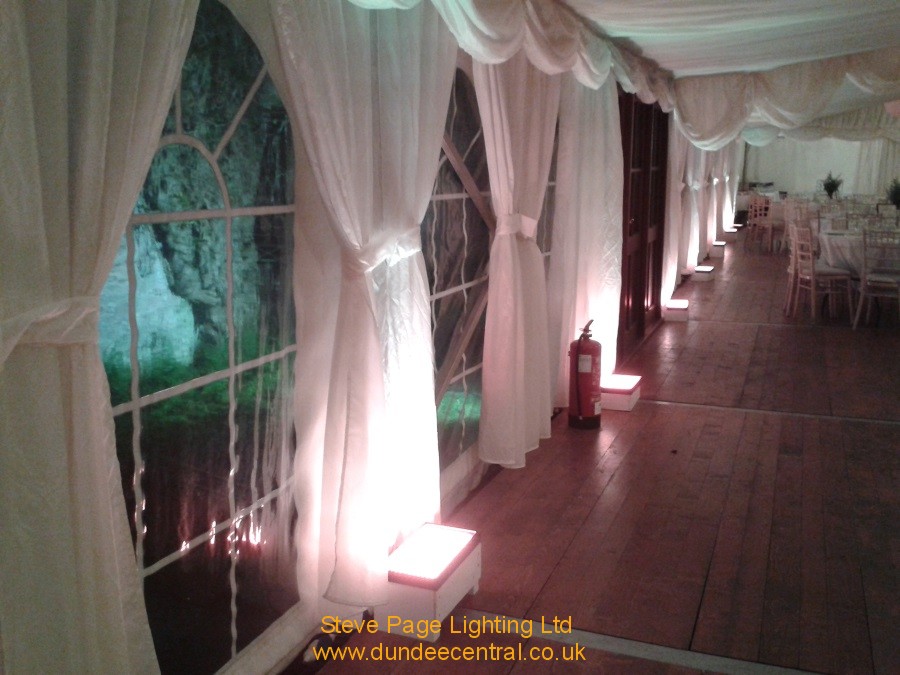 kinblethmont marquee lighting hire
